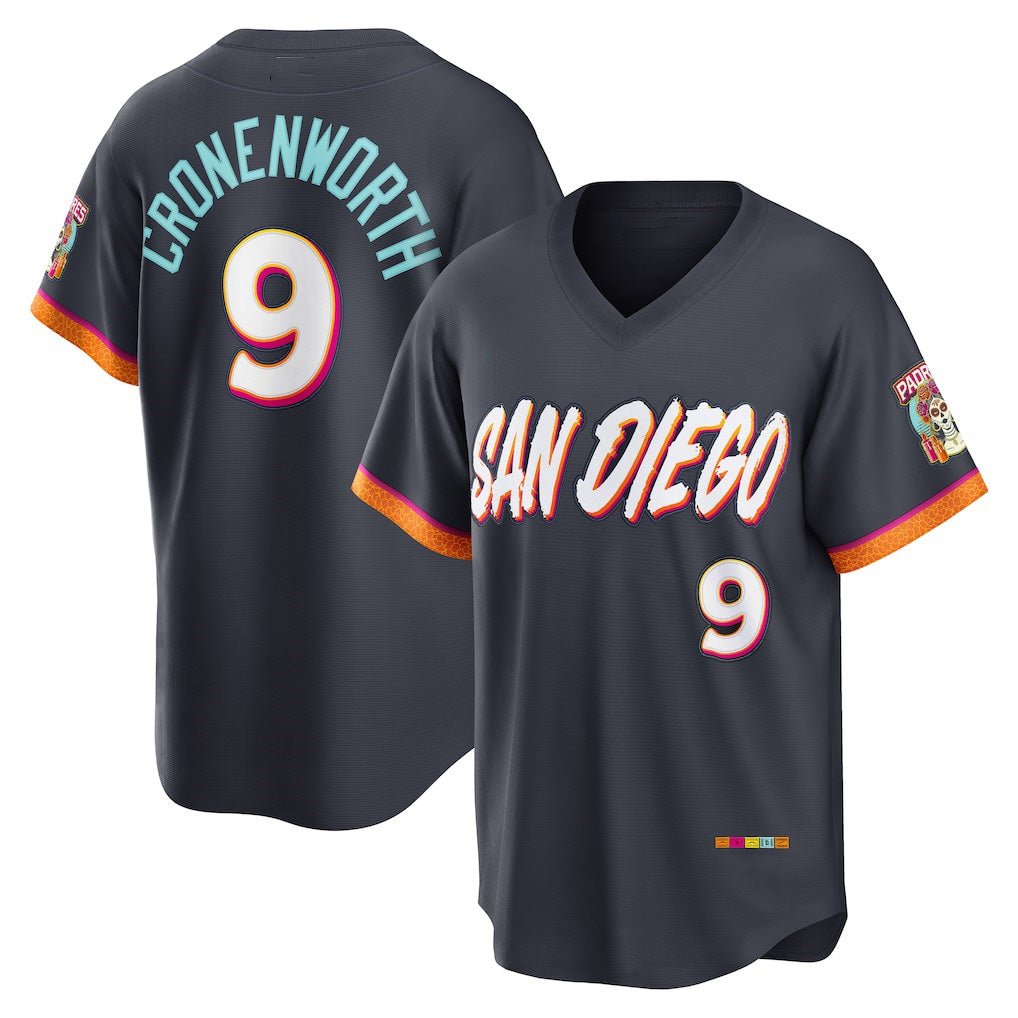 seanshop  San Diego Padres #9 Jake Cronenworth Obsidian  2026 City Connect Stadium Jersey