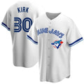 seanshop   Toronto Blue Jays #30 Alejandro Kirk White  Home Cooperstown Collection Player Jersey