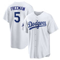 seanshop Los Angeles Dodgers #5 Freddie Freeman White  2025 World Series Champions Home Cool Base Stitched Jersey