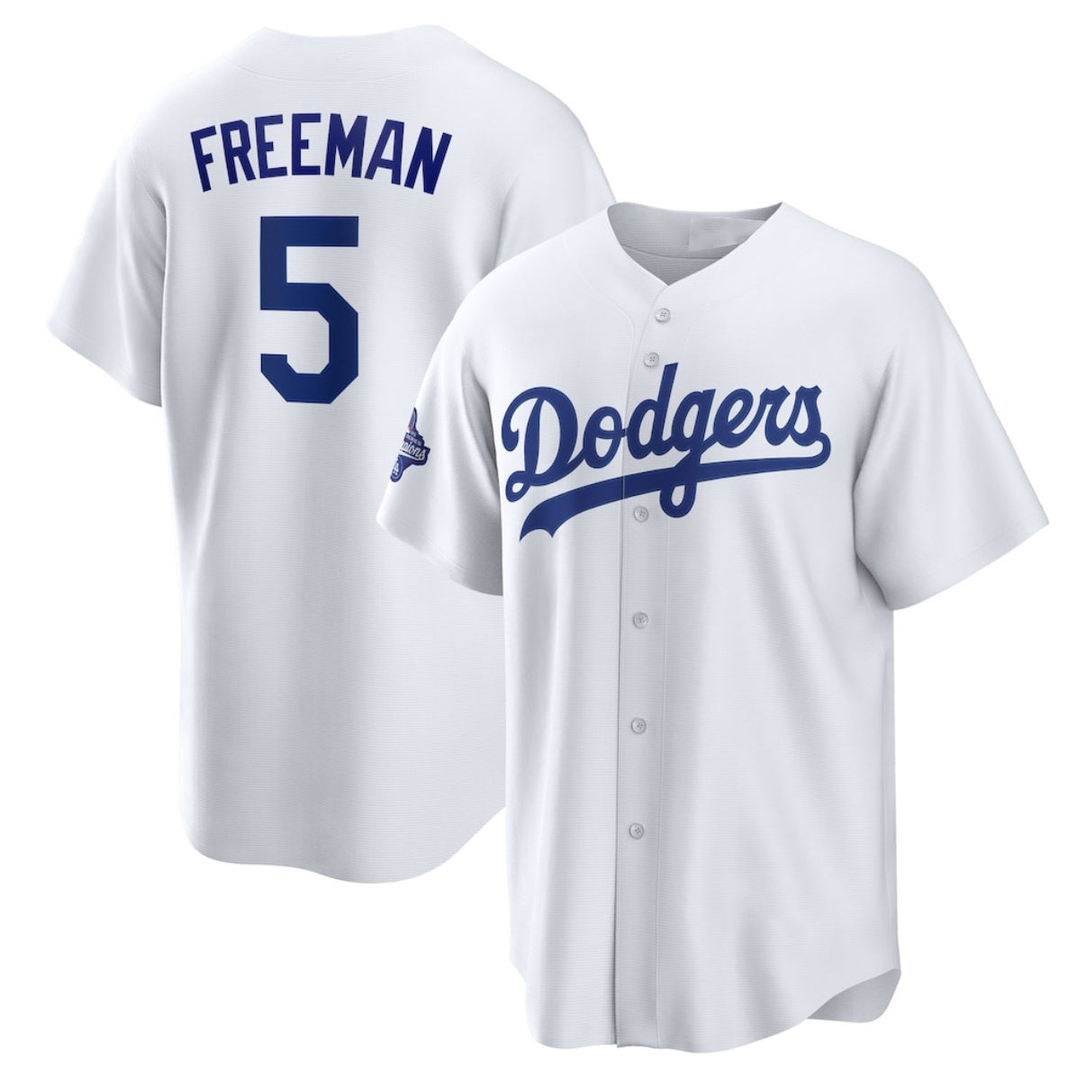 seanshop Los Angeles Dodgers #5 Freddie Freeman White  2025 World Series Champions Home Cool Base Stitched Jersey