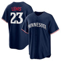 seanshop  Minnesota Twins #23 Royce Lewis Navy  Alternate 2 Replica Jersey