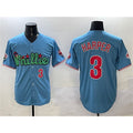 seanshop  Philadelphia Phillies #3 Bryce Harper Light Blue  Phanatic Limited Stitched Jersey
