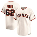 seanshop  San Francisco Giants #62 Logan Webb Cream  Home Limited Player Jersey