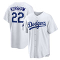 seanshop Los Angeles Dodgers #22 Clayton Kershaw White  Home 2025 World Series Champions Replica Jersey
