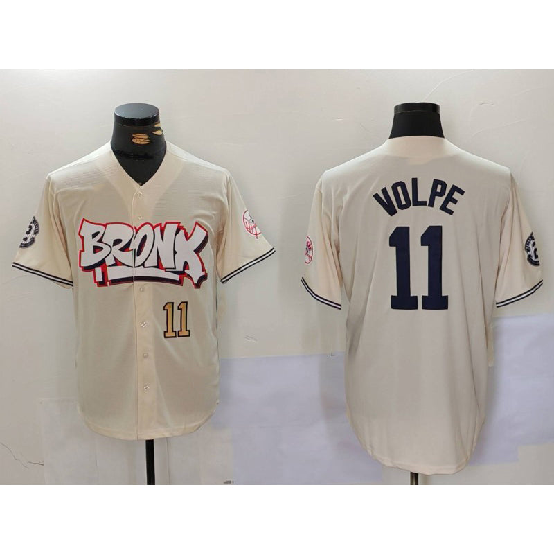 seanshop  New York Yankees #11 Anthony Volpe Cream  Limited Stitched Jerseys