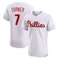 seanshop  Philadelphia Phillies #7 Trea Turner White  Home Elite Jersey