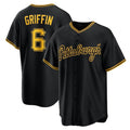 seanshop  Pittsburgh Pirates #6 Konnor Griffin Black  Alternate Replica Jersey