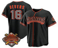 seanshop  San Francisco Giants #16 Rafael Devers Black  2026 Alternate Stadium Stitched Jersey
