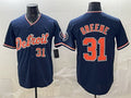 seanshop Detroit Tigers #31 Riley Greene Navy  2026 Alternate Vapor Premier Limited Stitched Jersey