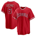 seanshop Los Angeles Angels #6 Anthony Rendon Red  Alternate Replica Player Name Jersey