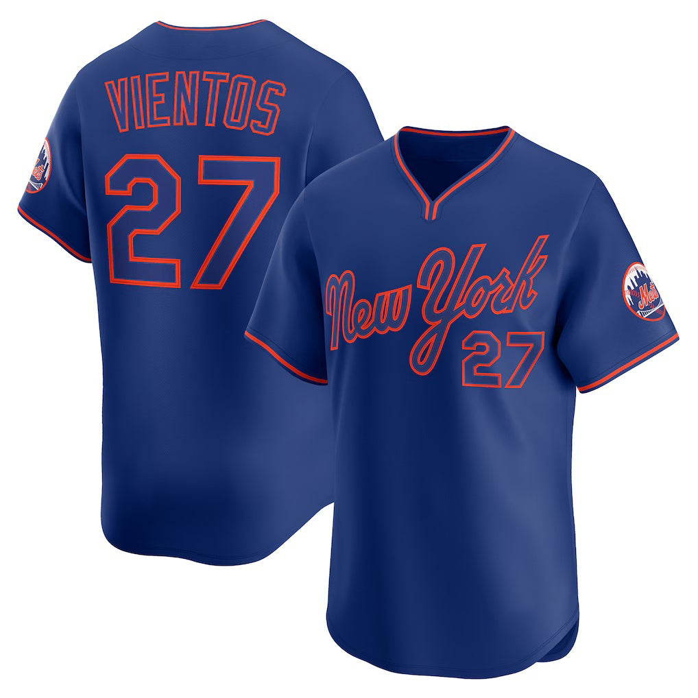 seanshop  New York Mets #27 Mark Vientos Royal  Alternate Limited Player Jersey