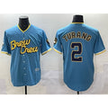 seanshop    Milwaukee Brewers #2 Brice Turang Powder Blue  City Connect Cool Base Stitched Jersey