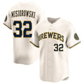 seanshop    Milwaukee Brewers #32 Jacob Misiorowski Cream  2025 Limited Stitched Jersey