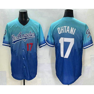 seanshop Los Angeles Dodgers #17 Shohei Ohtani Blue  2025 City Connect Limited Stitched Jersey