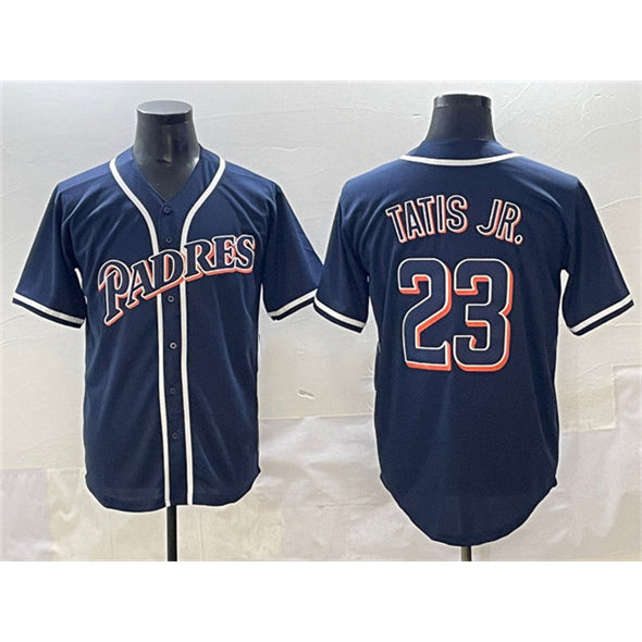 seanshop  San Diego Padres #23 Fernando Tatis Jr. Navy  Stitched Jersey