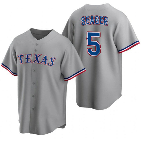 seanshop  Texas Rangers #5 Corey Seager Gray  Cool Base Stitched Jersey