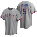 seanshop  Texas Rangers #5 Corey Seager Gray  Cool Base Stitched Jersey