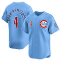 seanshop  Chicago Cubs #4 Pete Crow-Armstrong Light Blue  Alternate Limited Player Jersey