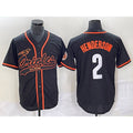 seanshop Baltimore Orioles #2 Gunnar Henderson Black  Cool Base Stitched Jersey