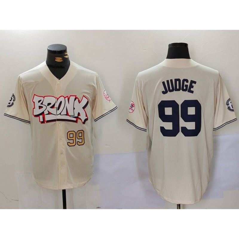 seanshop  New York Yankees #99 Aaron Judge Cream  Limited Stitched Jerseys