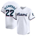 seanshop  Miami Marlins #22 Sandy Alcantara White  Home Limited Player Jersey
