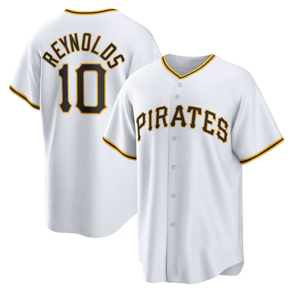 seanshop  Pittsburgh Pirates #10 Bryan Reynolds White  Replica Player Jersey