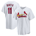 seanshop  St. Louis Cardinals #11 Victor Scott II White  Home Replica Jersey