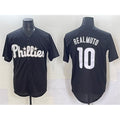 seanshop  Philadelphia Phillies #10 J.T. Realmuto Black  Lights Out Limited Stitched Jersey
