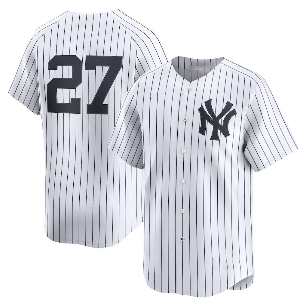 seanshop  New York Yankees #27 Giancarlo Stanton White  Home Limited Player Jersey 2
