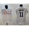 seanshop  New York Yankees #11 Anthony Volpe White  Bronx Graffiti Vapor Limited Stitched Jersey