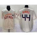 seanshop Houston Astros #44 Yordan Alvarez Cream  Throwback Cooperstown Collection Limited Stitched Jersey