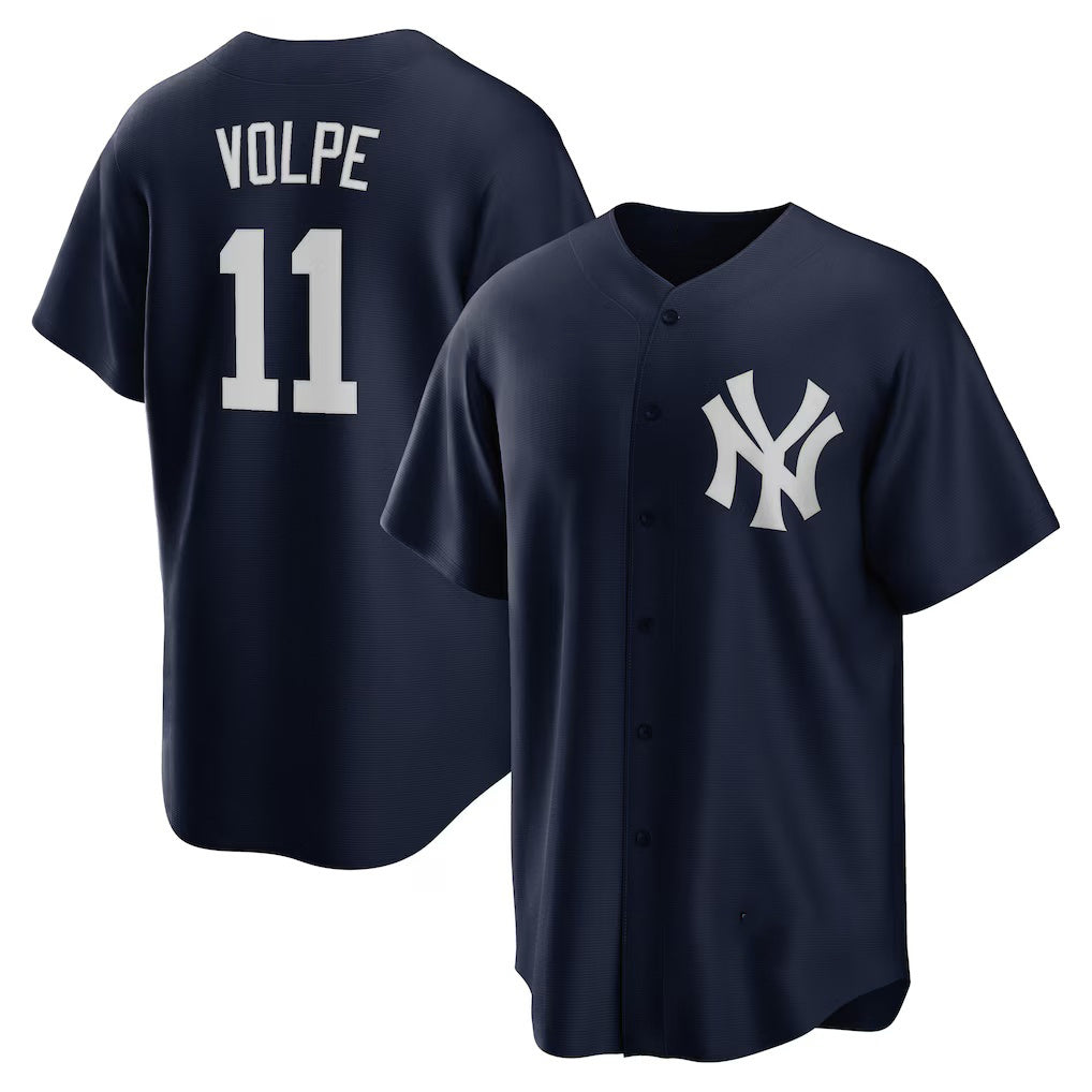 seanshop  New York Yankees #11 Anthony Volpe Navy  Big & Tall Alternate Replica Player Jersey