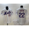 seanshop  New York Mets #22 Juan Soto White  2025 Spring Training Home Limited Stitched Jersey