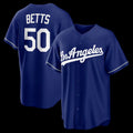 seanshop Los Angeles Dodgers #50 Mookie Betts Royal  Alternate Replica Jersey