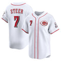 seanshop Cincinnati Reds #7 Spencer Steer White  Home Limited Player Jersey