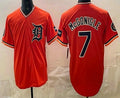 seanshop Detroit Tigers #7 Kevin McGonigle Orange  Limited Jersey