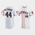 seanshop Houston Astros #44 Yordan Alvarez White  60th Anniversary Flex Base Stitched Jersey