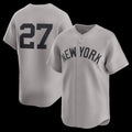 seanshop  New York Yankees #27 Giancarlo Stanton Gray  Road Limited Player Jersey