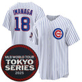 seanshop  Chicago Cubs #18 Sh¨­ta Imanaga White  2025 World Tour Tokyo Series Home Stitched Jersey