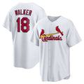 seanshop  St. Louis Cardinals #18 Jordan Walker White  Home Official Replica Player Jersey